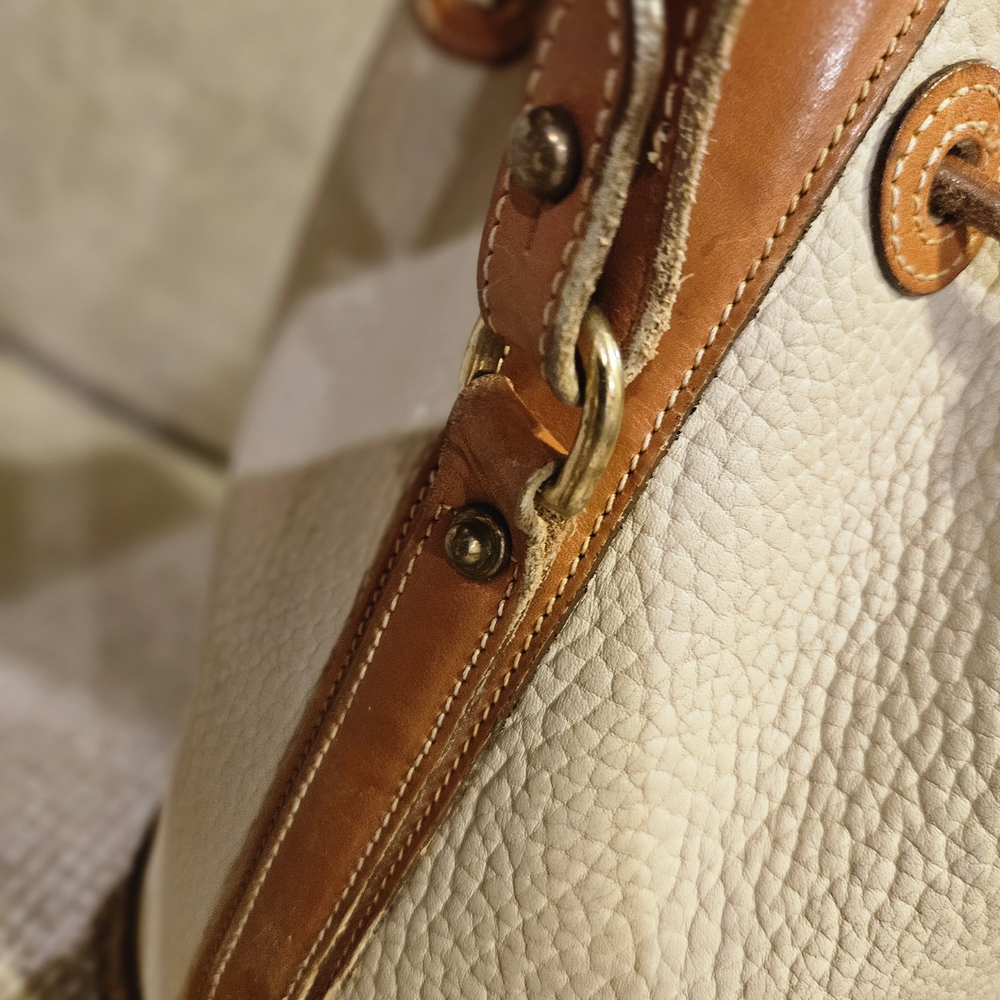 Dooney & Bourke Tan and Cream Leather Shoulder Bag Set - Picture 4 of 12